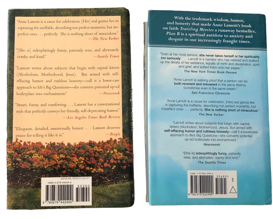 2 Books by Anne Lamott: Traveling Mercies ~ Plan B Further Thoughts on Faith - Image 2 of 4