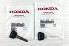 GENUINE MASTER BLANK IGNITION KEY FOR HONDA CIVIC CRX DEL SOL (2) 35117SH3013