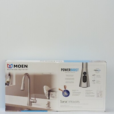 Moen 87836SRS Sarai Pull Down Kitchen Faucet Stainless Finish With Spot Resist