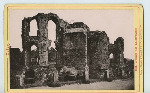 Germany Trier Treves Royal Palace ruins Old Photo Cabinet card 1890 #2 - Picture 3 of 3