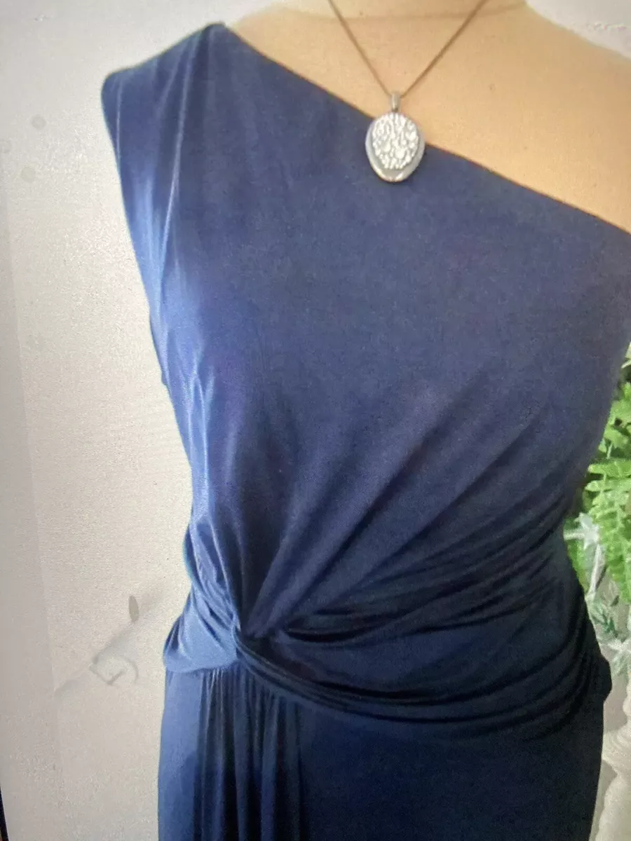 STUNNING PHASE EIGHT NAVY ONE STRAP PARTY FORMAL DRESS SIZE 20 BNWT RRP 135.00