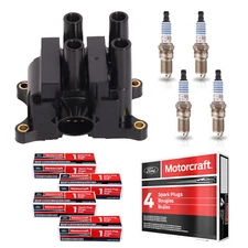 Ignition Coil & Motorcraft Platinum Spark Plug For 2001-2011 Ford Ranger SP432