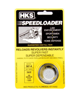 HKS 587-A Speed Loader for 357mag for S&W 686 Magnum Plus 7 Shot