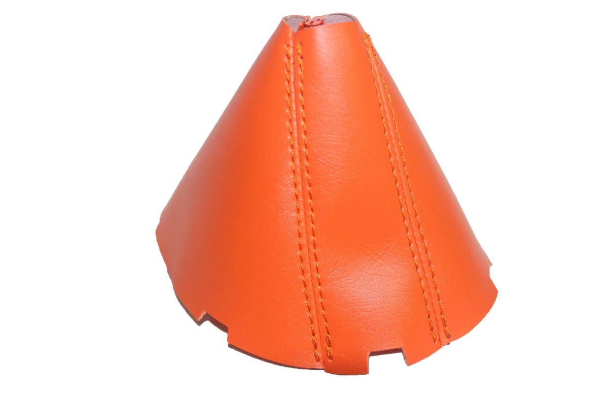 Fits 16-22 Chevrolet Camaro Real Leather Manual Shift Boot Orange