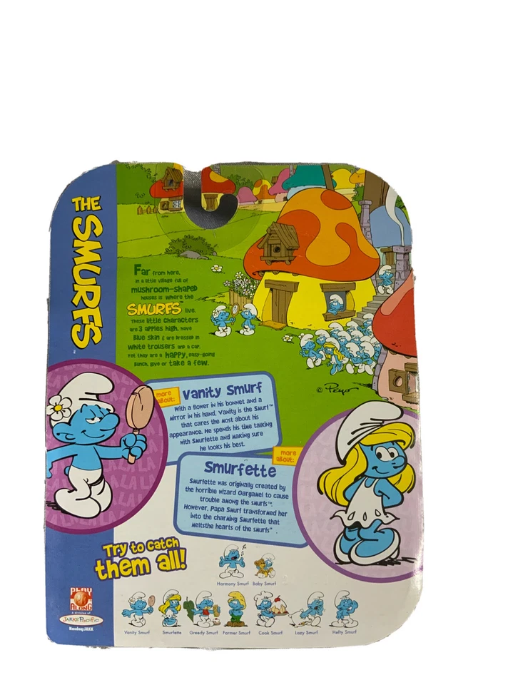 RARE VTG 2009 Vanity Smurf SMURFETTE Smurfs Jakks Pacific VERY RARE SOLD OUT - Image 2 of 4