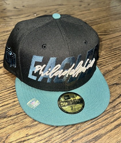 Philadelphia Eagles New Era 2022 NFL Draft On Stage Fitted Hat Black 7 1/2