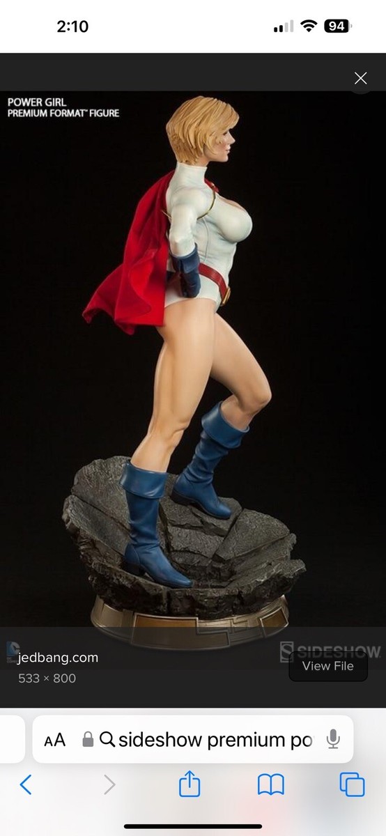 希少 SIDESHOW プレミアムフィギュア 1/4 パワーガール DC Sideshow EXCLUSIVE Premium Format Power Girl 1/4 Scale