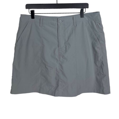Patagonia Womens Skort Shorts Size 12 Nylon Gray Hiking Casual - Picture 1 of 6