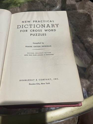 New Practical Dictionary for Cross Word Puzzles by Frank Eaton Newman Revised Ed - Picture 10 of 10