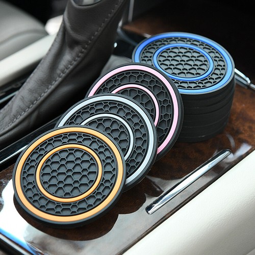 2x/Set Anti Slip Car Cup Holder Mat Coaster Dust-proof Pad Accessories Universal - Picture 4 of 21