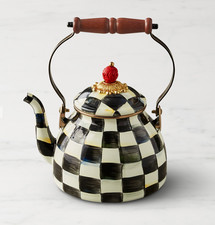 MacKenzie-Childs Courtly Check Tea Kettle