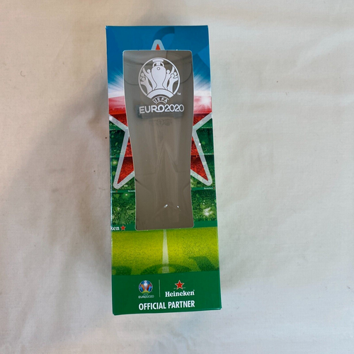 Euro 2020 UEFA Official Partner Heineken Beer Lager Glasses