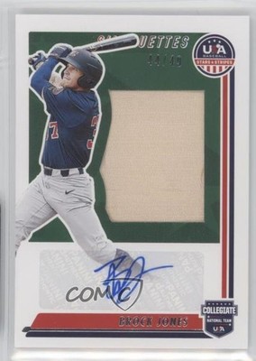 2022 Panini USA Baseball Stars & Stripes Bats 44/49 Brock Jones #SIL-BJ Auto 5i1