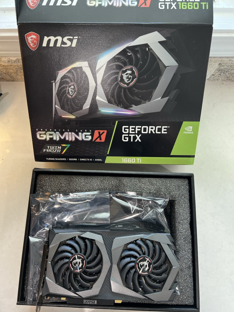 MSI GeForce GTX 1660 Ti Gaming X 6G BV 6GB GDDR6 Graphics Card 912
