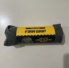 New FIRM GRIP Men's Gray Base Layer Shirt Size Large Slim Fit