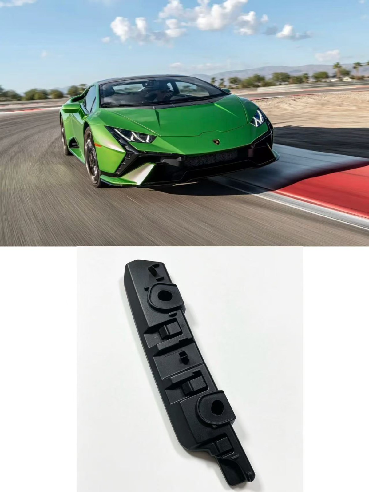 for LAMBORGHINI HuracanLP610 4T0807284B Right Front bumper GUIDE PART