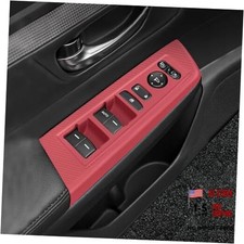 4PCS Car Door Window Switch Panel Cover for Red for Door Window Switch Cover