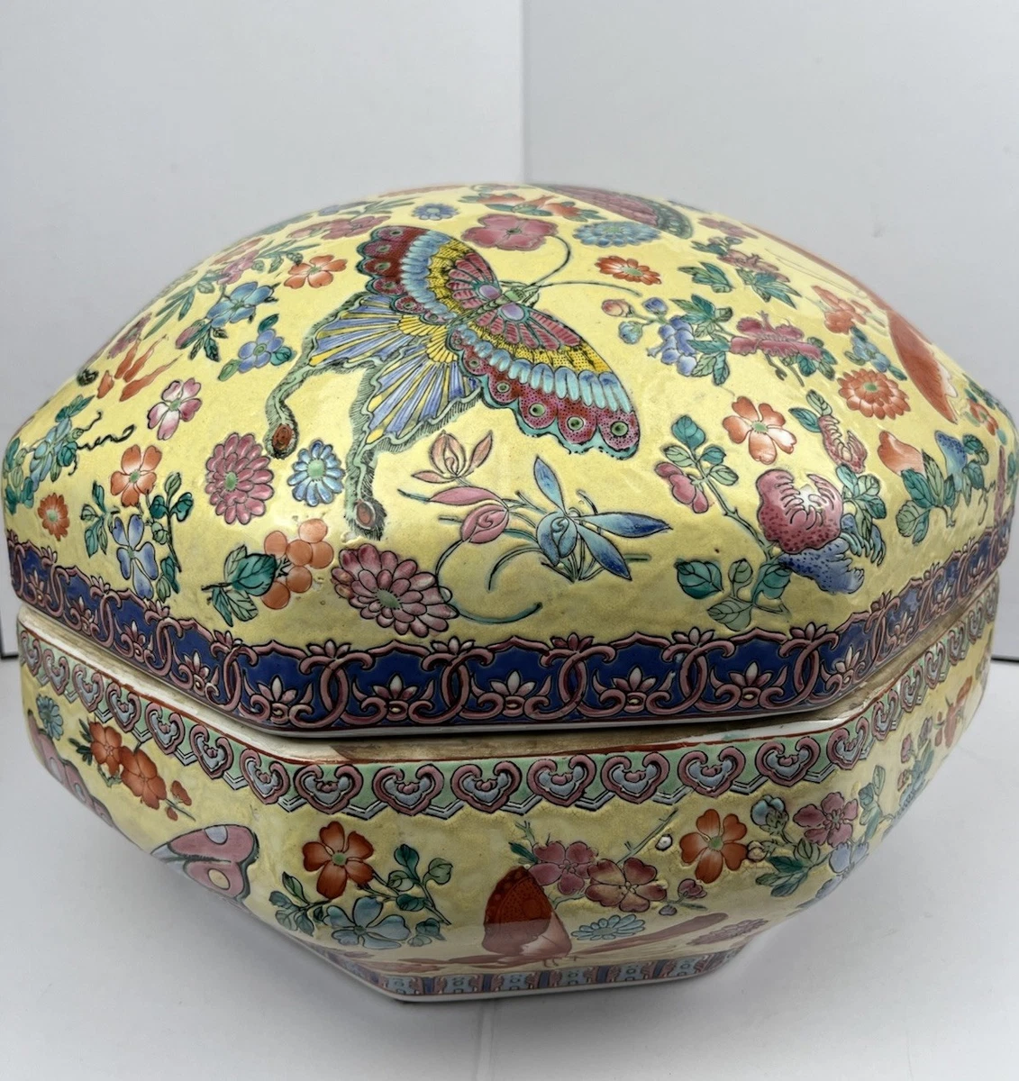 陶瓷中式古董盒子| eBay