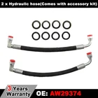 For John Deere Tractor Loader 5800psi Hydraulic Hose w/90° Fittings 2x AW29374