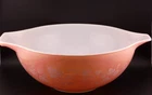 Vintage Pyrex Gooseberry Pink & White 444 Cinderella Mixing Bowl 4 Quart