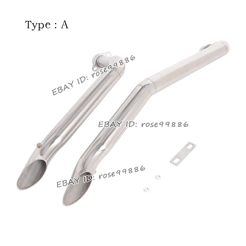 Tubo de enlace de escape completo de acero antideslizante para Honda Shadow ACE 1100 VT1100C 1995-2008 Foto 2 de 4