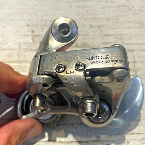 Suntour Superbe Pro Rear Derailleur Short Cage 7 Speed Hanger Mount Si