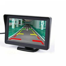 4.3" Monitor Car Backup Reverse Camera Rear View Parking License Plate System