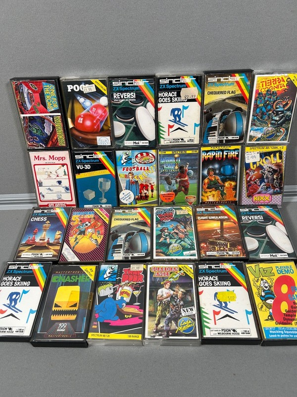 Sinclair Spectrum 24 Game Cassette Tapes Bundle Lot 5