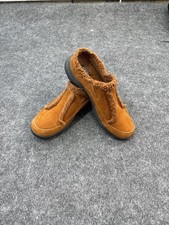 Ryka Nitracel Brown Suede Faux Fur Lined Slip-On Mules