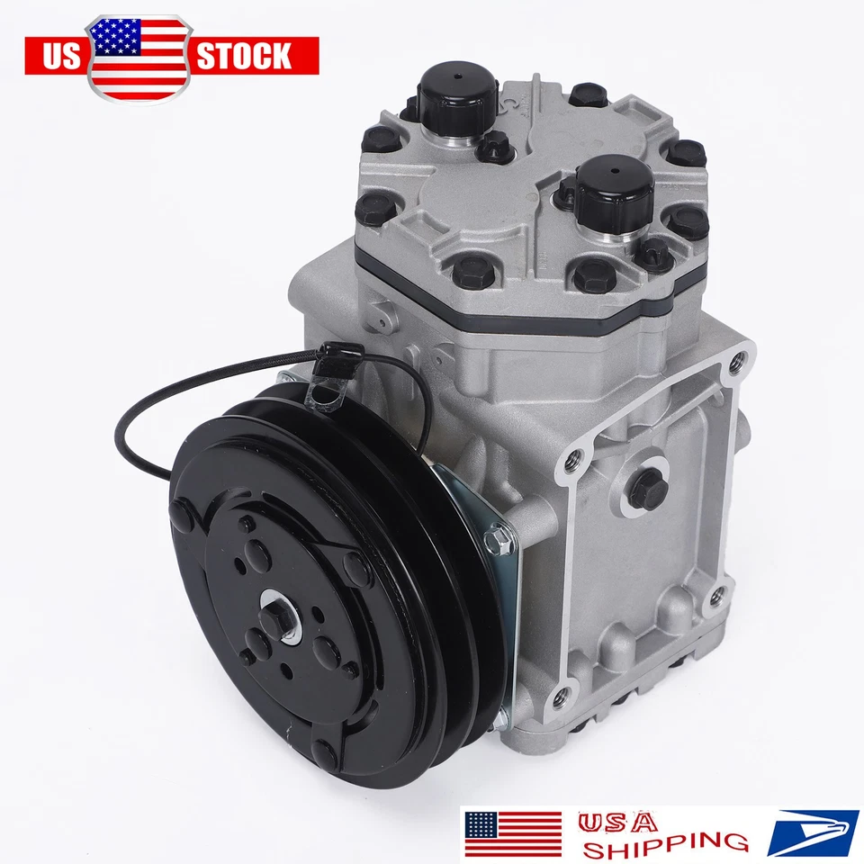 Compresor de aire acondicionado para Kenworth Freightliner Peterbilt 2502459C91 ER210L25248C Foto 2 de 4