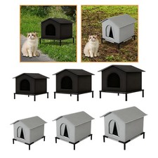 Outdoor Cat House Pet House Weatherproof Insulated Elevated Waterproof Cat Tent