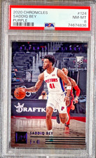 2020 Chronicles Saddiq Bey Purple Rookie #124 PSA 8 NM-MT 30/49