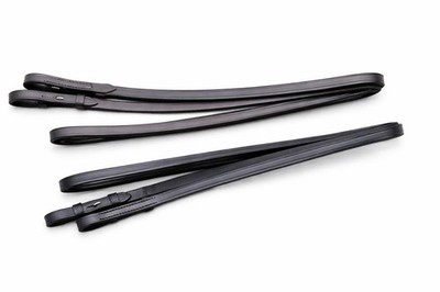 Leder Panzerzügel flach/einfarbig Zügel für Doppel Pelham Trense