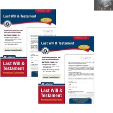 Image of Comprehensive Last Will and Testament Pack for Peace of Mind - 2 Sets Included
