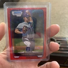 2012 Bowman Chrome BCP205 Kenny Faulk Red Wave Rc/25