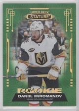 2021 Upper Deck Stature Rookies Green Photo Variant 28/66 Daniil Miromanov 14bn