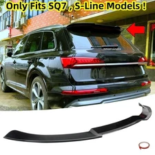 Glossy Black Rear Roof Spoiler For 2017-2025 AUDI SQ7 Q7 S-Line MK2 Window Wing