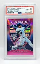 Gleyber Torres 2018 Panini Chronicles Crusade RC Rookie Pink Prizm /25 PSA 10 SP