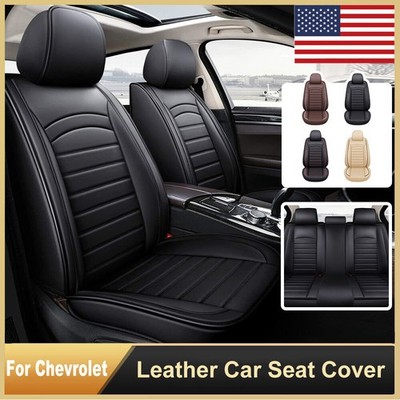 PU Leather Auto Car Seat Covers Waterproof Cushions for Chevrolet Full Set/Front