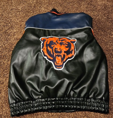 Chicago Bears NFL GIII PolyVinyl XL/EG Letterman Jacket Vintage - Picture 4 of 9
