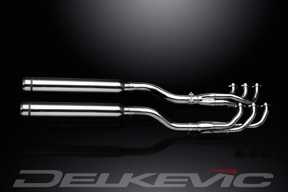 Silenciadores nariz de toro acero inoxidable 6-2 21" escape completo Honda F6C Valkyrie 1997-2004 Foto 2 de 4