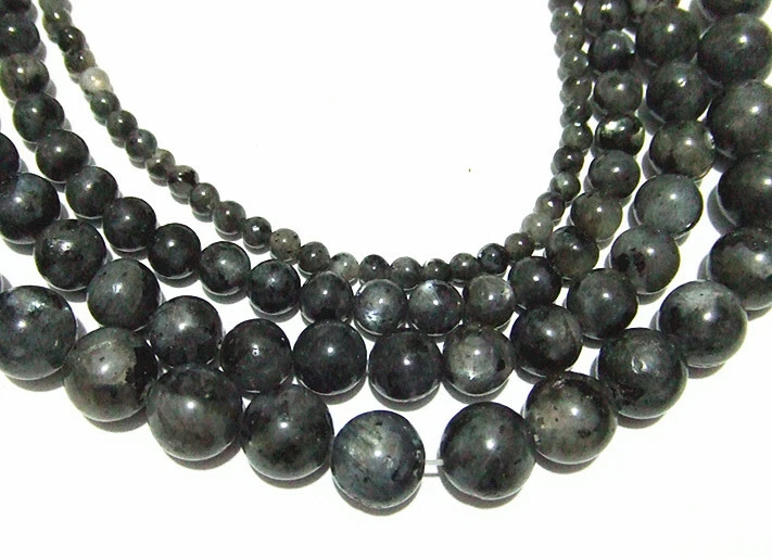 1filo perline pietre dure labradorite naturale colore grigio