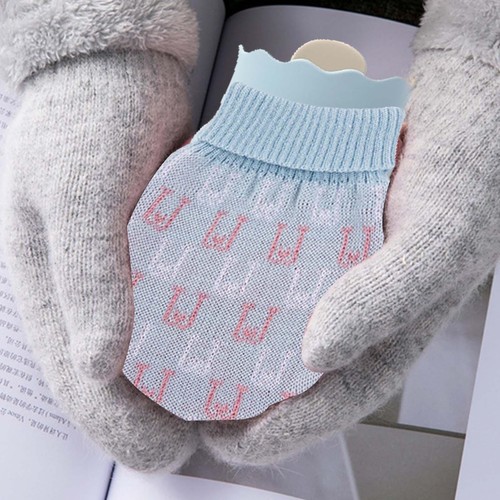 Silicone Hot Water Bag + Cover Microwave Heating Portable Hand Water Bag 313ml - Picture 8 of 15