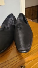 Stacy Adams Men's Dress shoes Tazewell Tassel Slip On Loafer Black US Sz 11 D