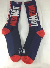 Houston Texan J.J. Watt "MegaWatt" sock (Mens, MD, Navy)
