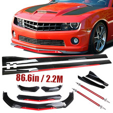 Front Bumper Lip Splitter Spoiler Side Skirt Body Kit For Chevrolet Camaro Ss Front Bumper Lip Splitter Spoiler Side Skirt Body Kit For Chevrolet Camaro Ss