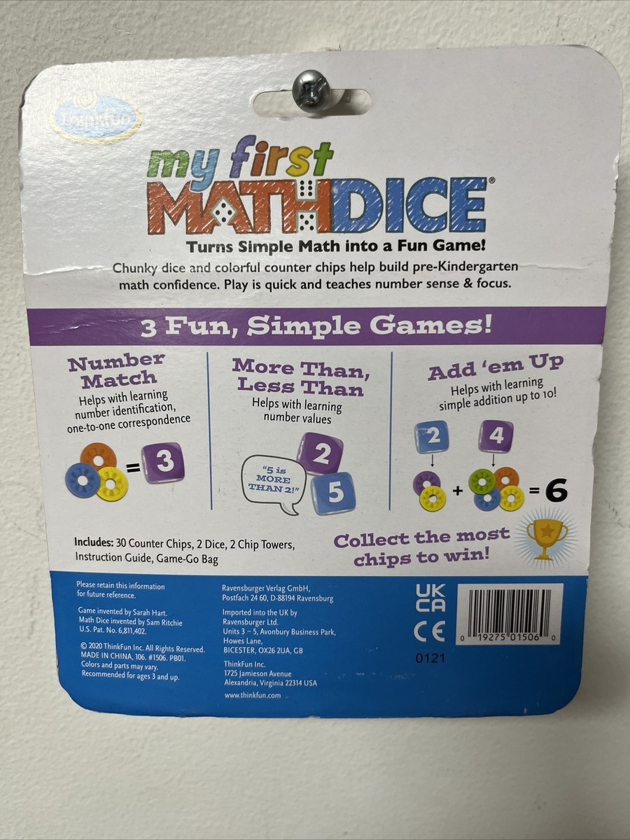 ThinkFun 76316 - Mathe Würfel Junior ThinkFun 76316 - Mathe Würfel Junior