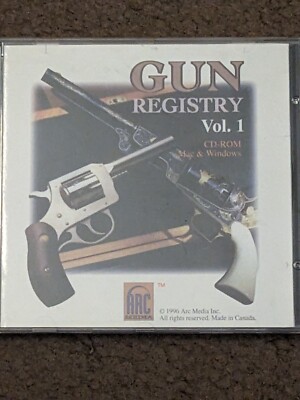 ''Gun Registry Volume 1'' CD Rom for Mac & Windows!