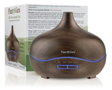 Essential Oil Diffuser Ultrasonic Humidifier Large 300ml. LED Lights Wood Grain