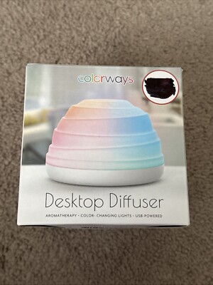 Colorways Desktop Diffuser With USB & Color-Changing LED Lights
